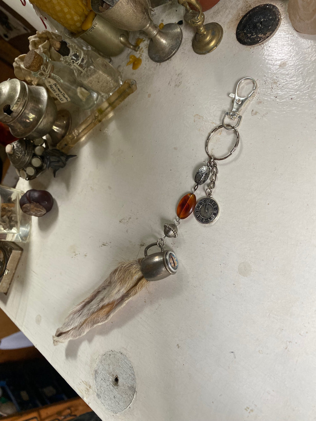 Rabbit Ear and Eye Keychain image 0