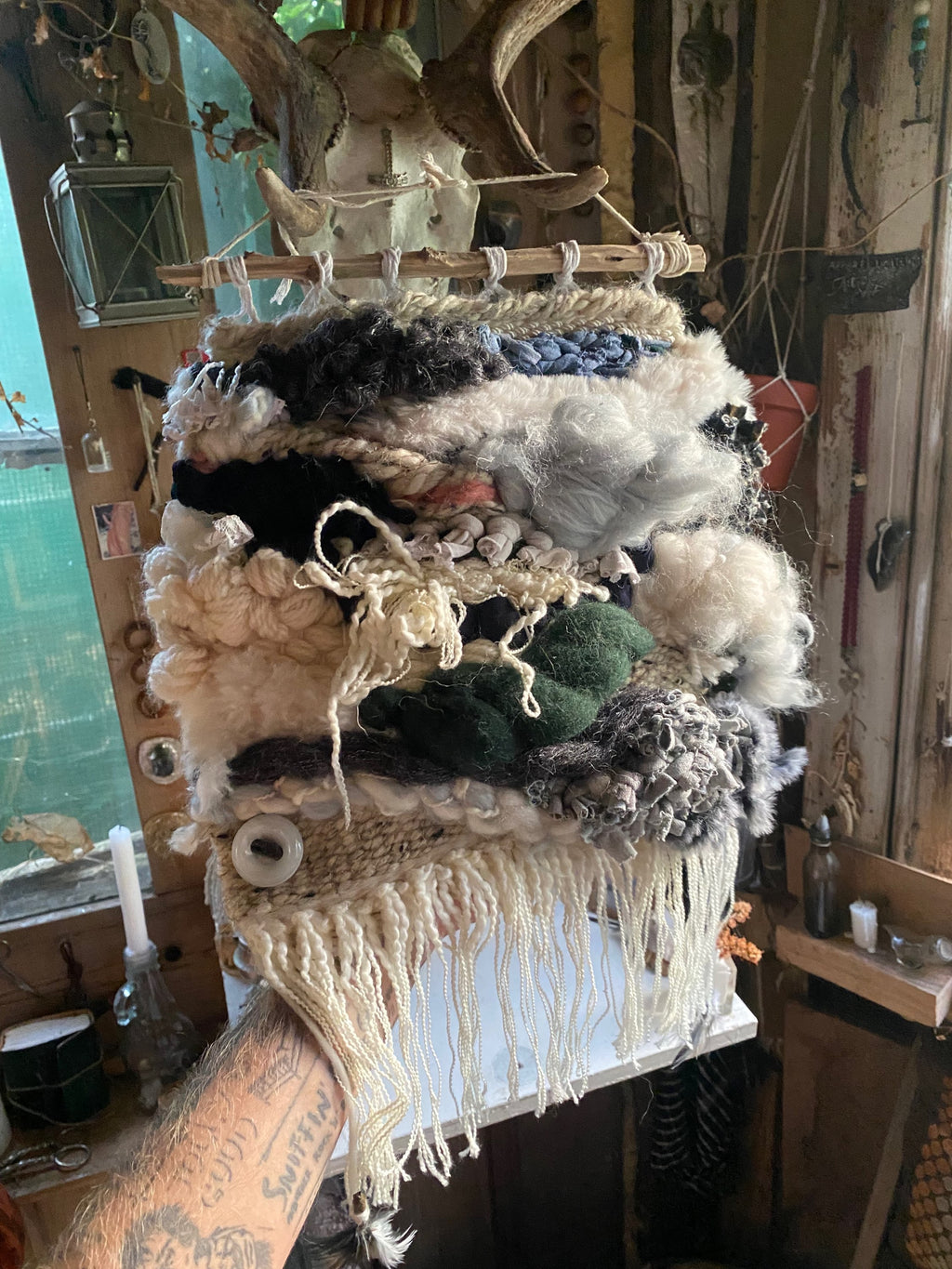 Mixed Textile Weaving Wall Hanging image 2