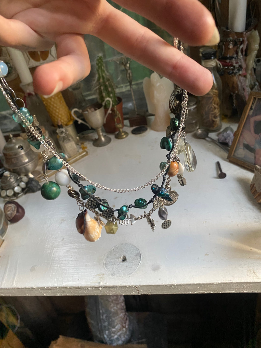 Mermaid Necklace with Chains image 6