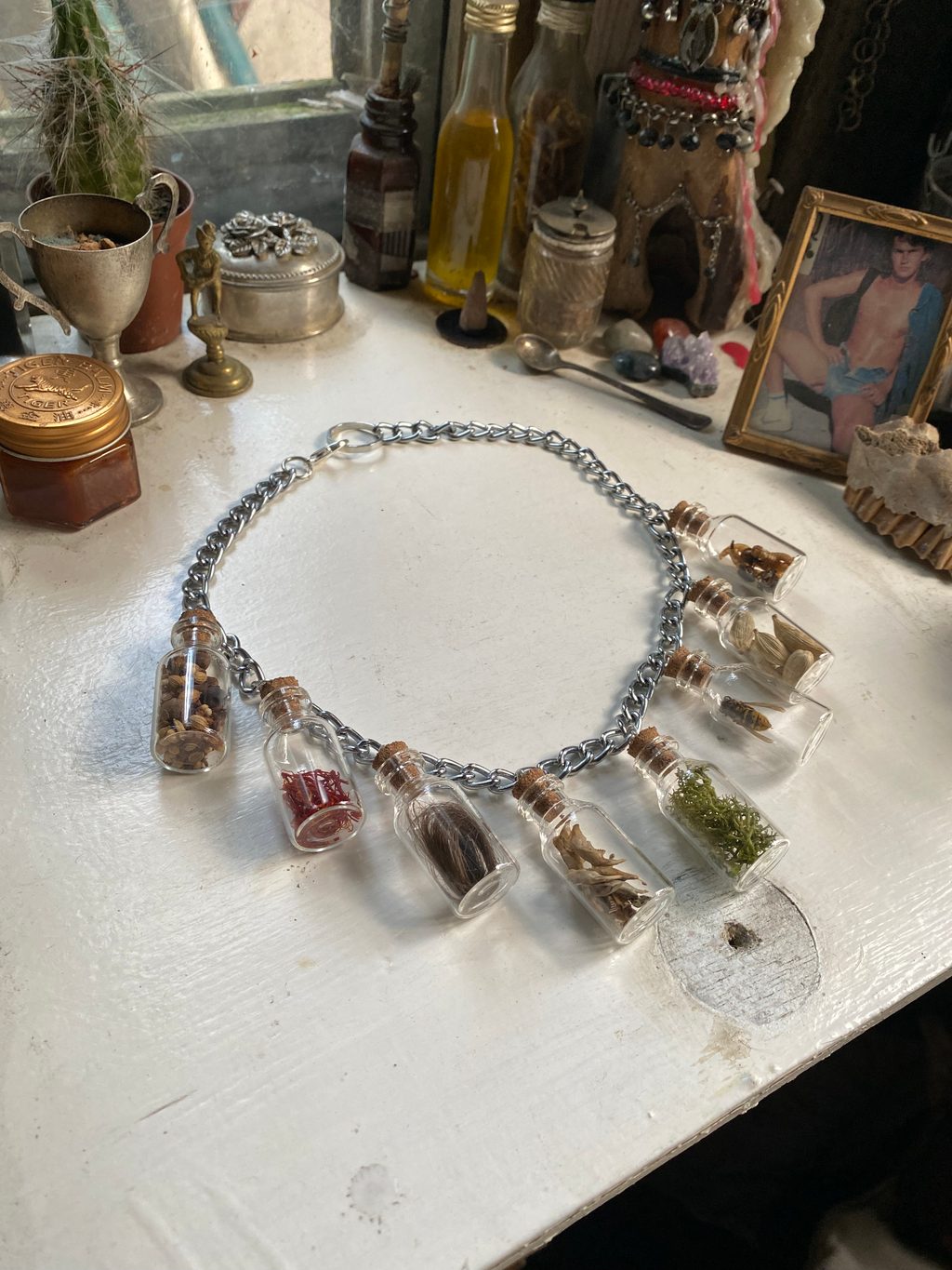 Oddity Filled Glass Vials Necklace image 2