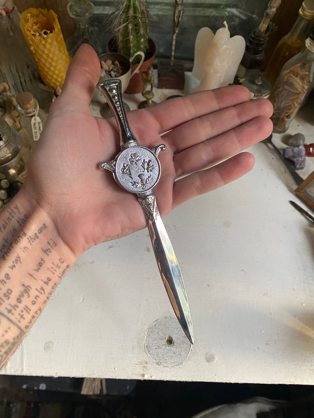 Vintage Nude Playing Card on a Letter Opener image 2