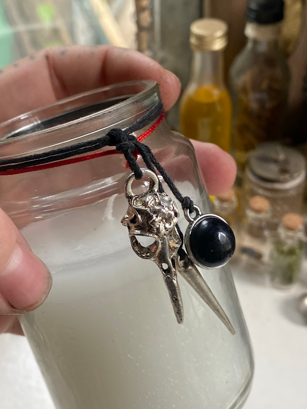Skull Candle in a Jar image 1