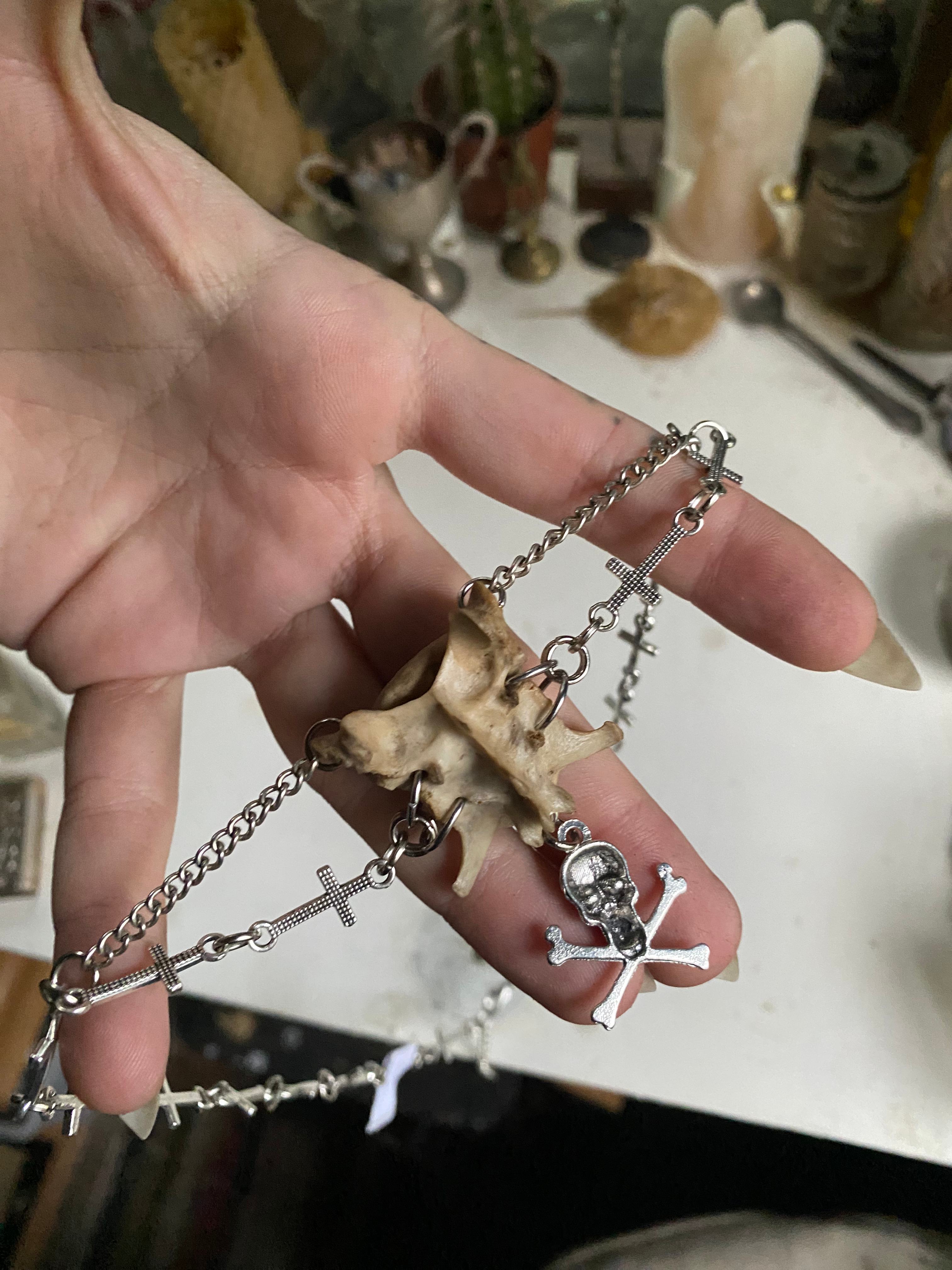 Tailbone, Eye and Crosses Necklace image 4