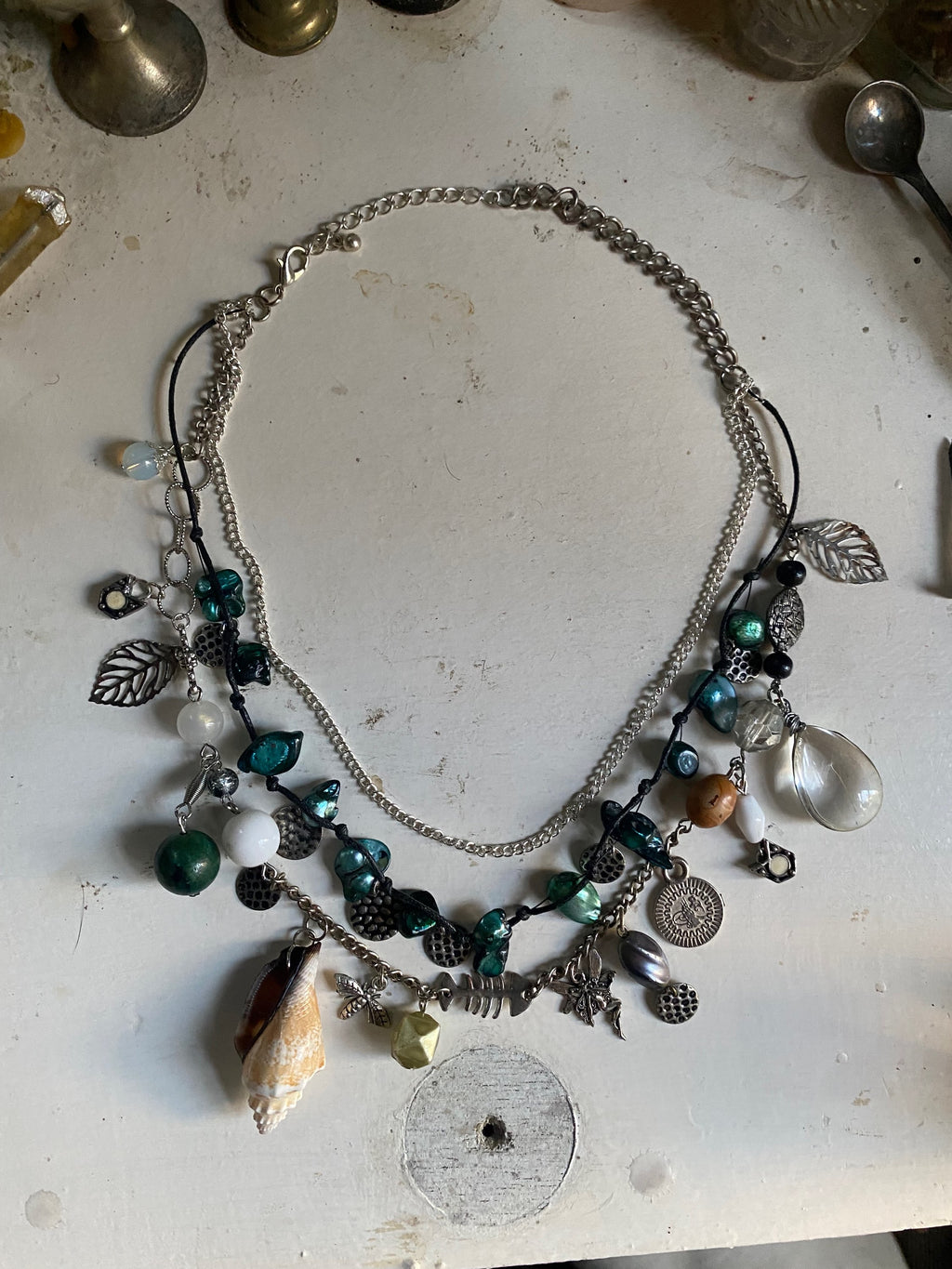 Mermaid Necklace with Chains image 1