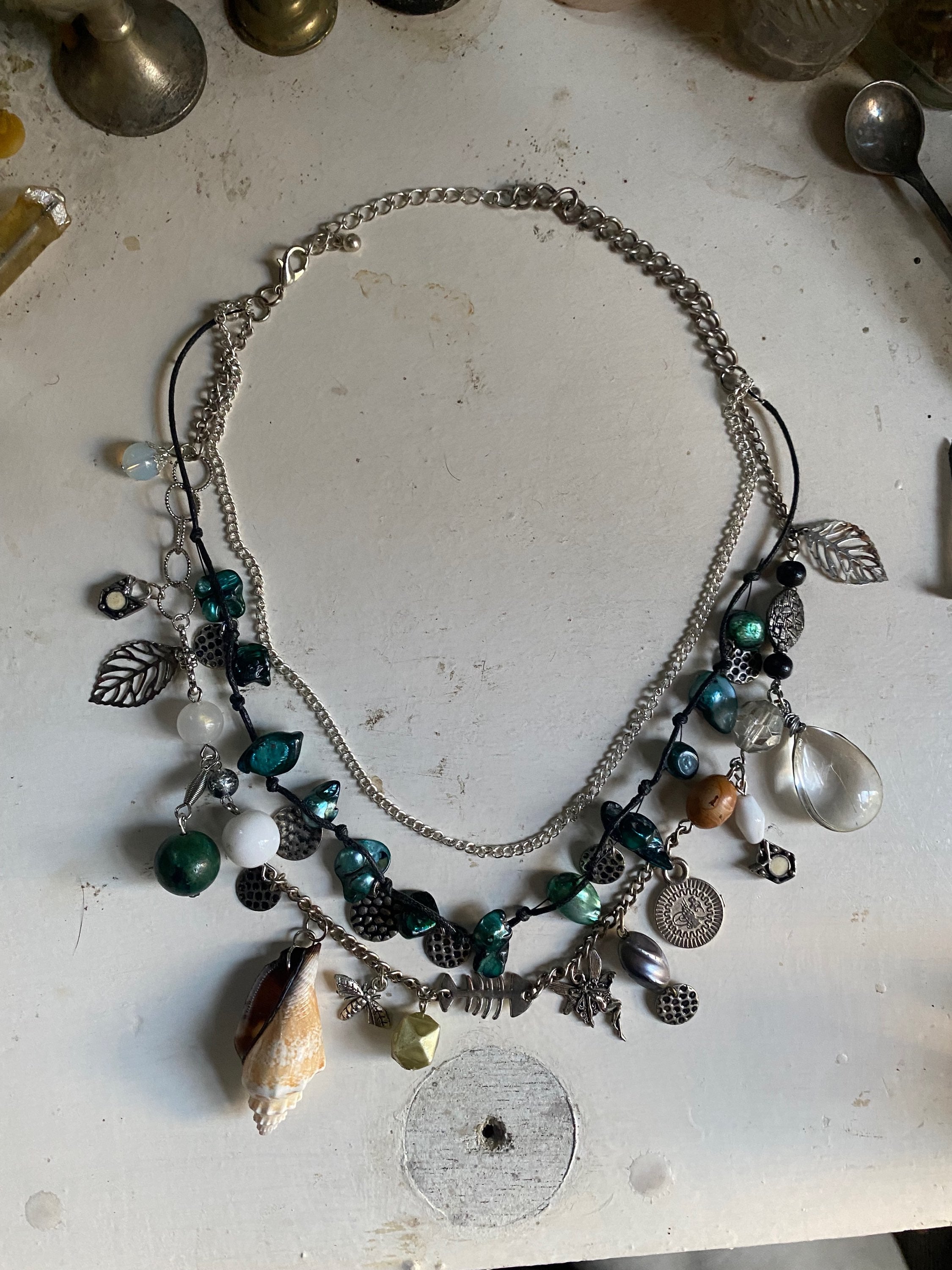 Mermaid Necklace with Chains image 1
