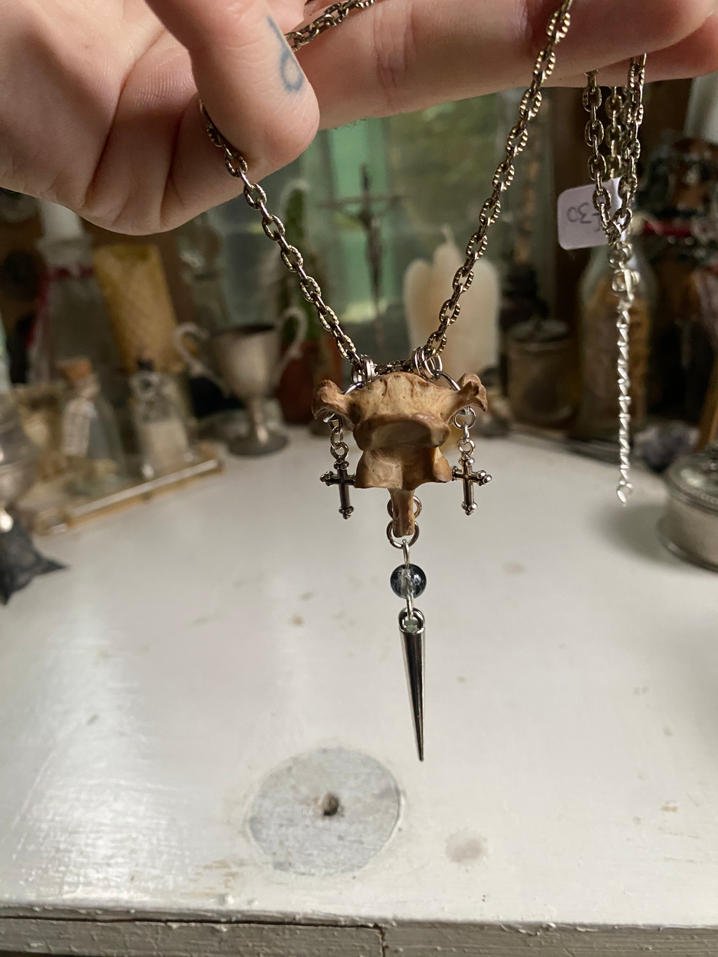 Vertibrae and Crosses Necklace image 2