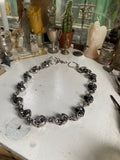 Chunky Stainless Steel Skulls Necklace or Belt Chain image 0