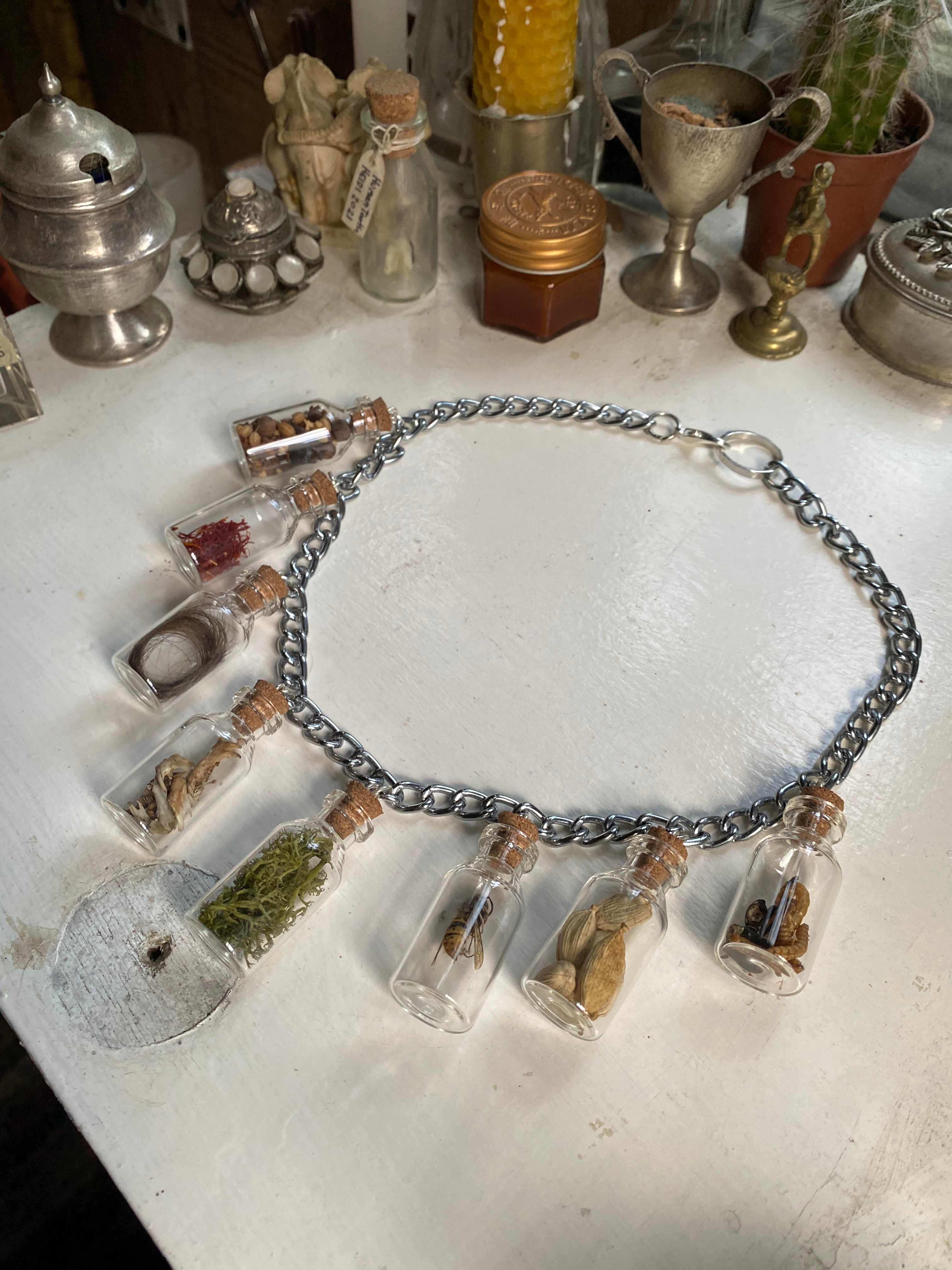 Oddity Filled Glass Vials Necklace image 5